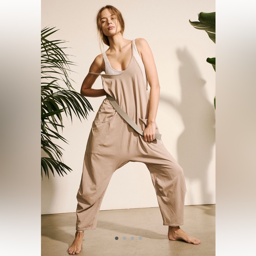 Free People Hot Shot Onesie - Mocha Latte Large